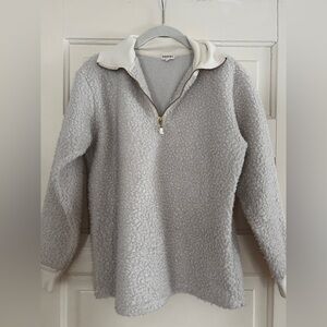 DONNI Sherpa Quarter zip